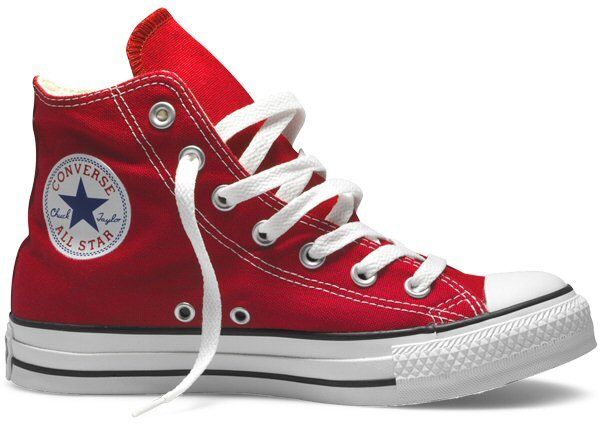 converse red leather shoes